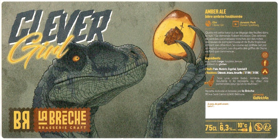 Etiquette BRASSERIE LA BRECHE 02