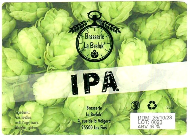 Etiquette BRASSERIE LA BRELOK 05
