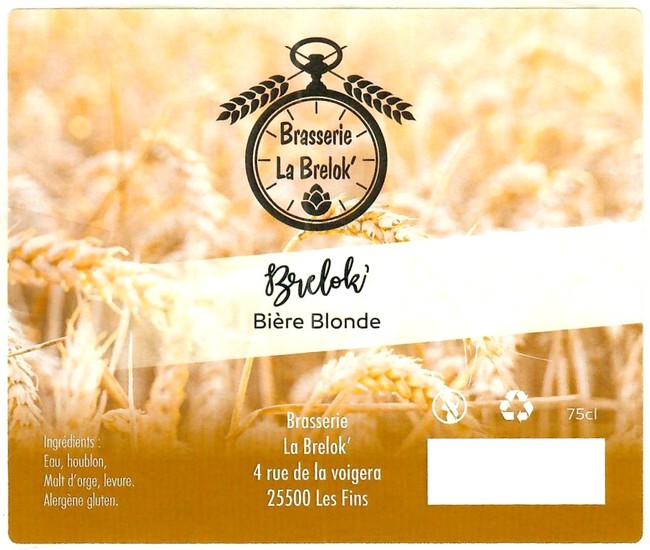 Etiquette BRASSERIE LA BRELOK 06