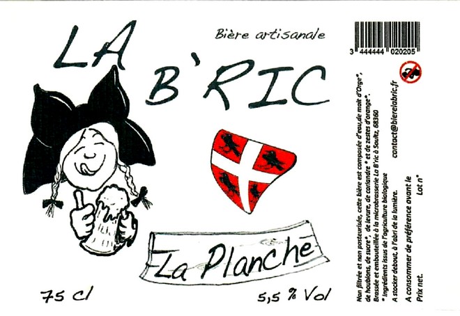 etiquette BRASSERIE LA BRIC 07