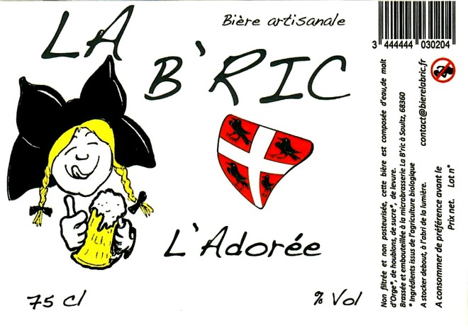 etiquette BRASSERIE LA BRIC 13