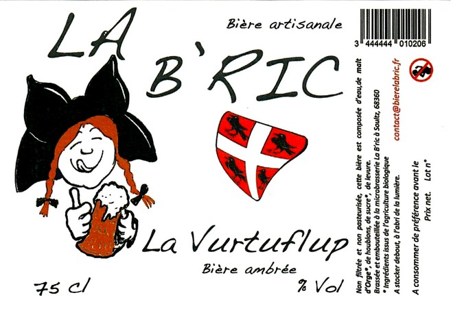 etiquette BRASSERIE LA BRIC 16