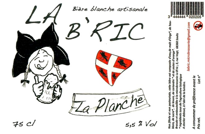 Etiquette BRASSERIE LA BRIC 26