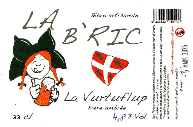 Etiquette BRASSERIE LA BRIC 33
