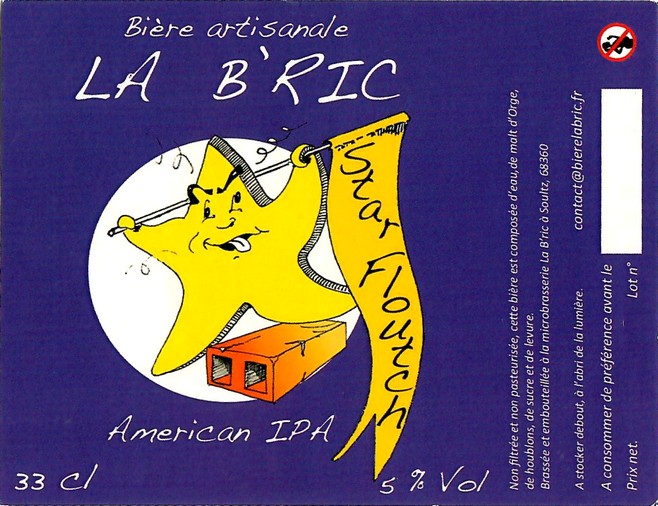 Etiquette BRASSERIE LA BRIC 37
