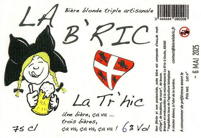 Etiquette BRASSERIE LA BRIC 40