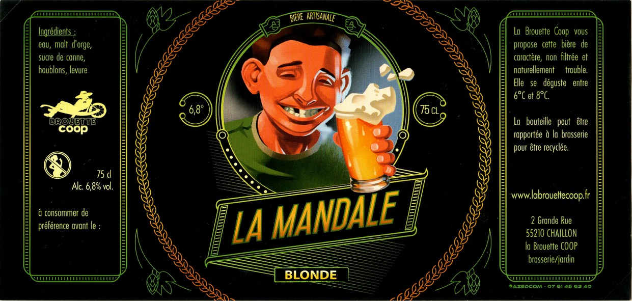 etiquette BRASSERIE LA BROUETTE COOP 01