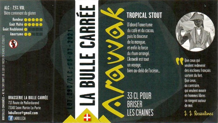 Etiquette BRASSERIE LA BULLE CARREE 04