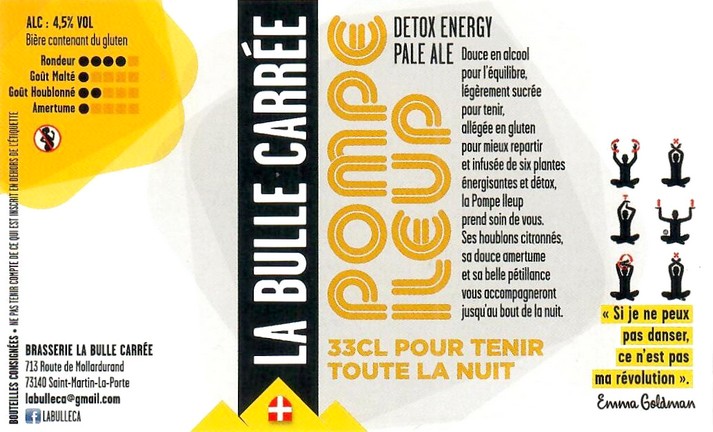 Etiquette BRASSERIE LA BULLE CARREE 05