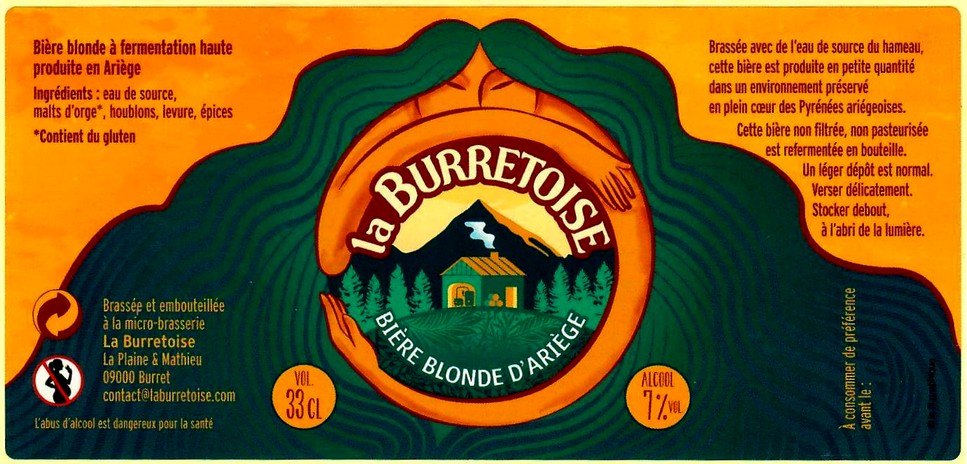 etiquette BRASSERIE LA BURRETOISE 02