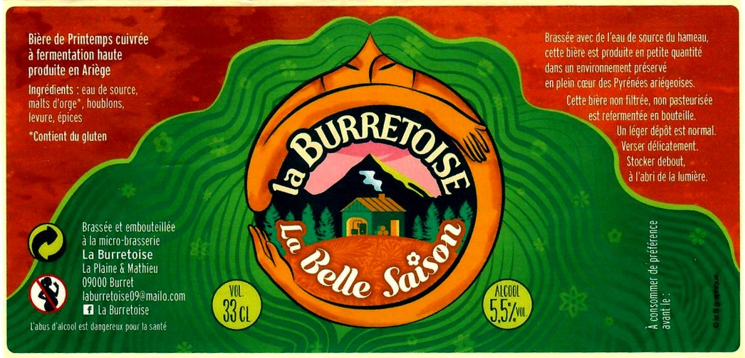 etiquette BRASSERIE LA BURRETOISE 03
