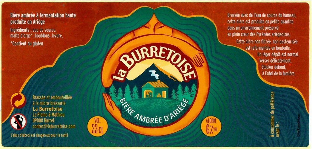 etiquette BRASSERIE LA BURRETOISE 04