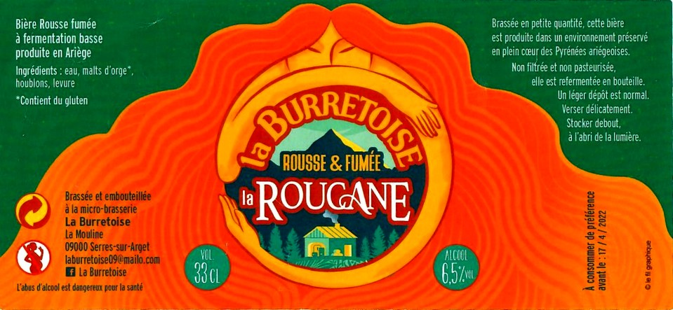 etiquette BRASSERIE LA BURRETOISE 06