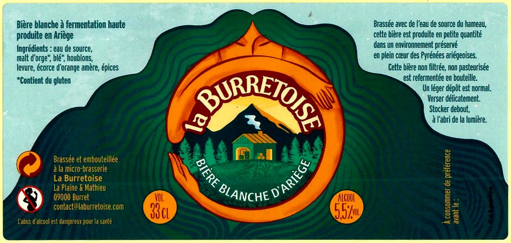 Etiquette BRASSERIE LA BURRETOISE 08