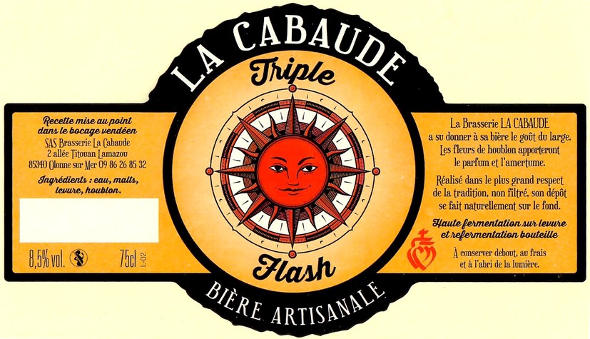 Etiquette BRASSERIE LA CABAUDE 05