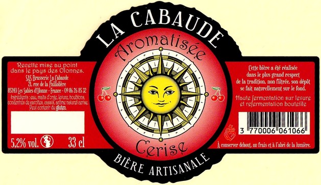 Etiquette BRASSERIE LA CABAUDE 17