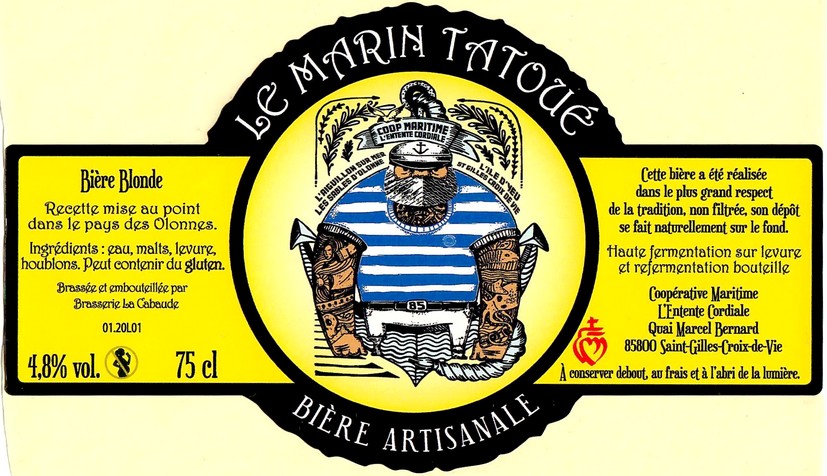 Etiquette BRASSERIE LA CABAUDE 21