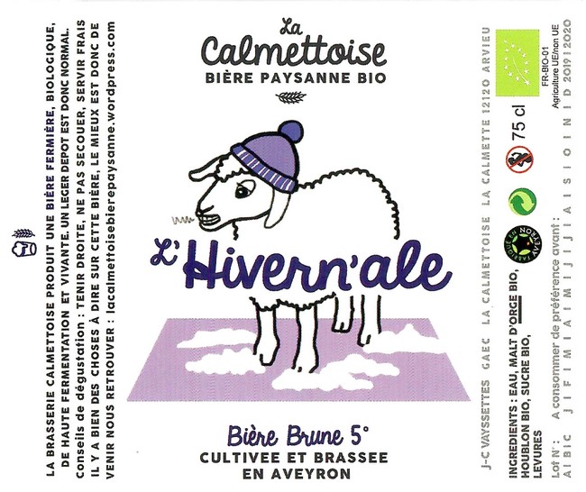 Etiquette BRASSERIE LA CALMETTOISE 14