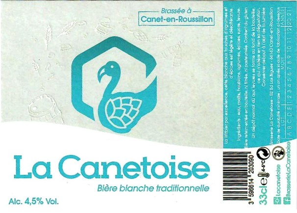 etiquette BRASSERIE LA CANETOISE 02