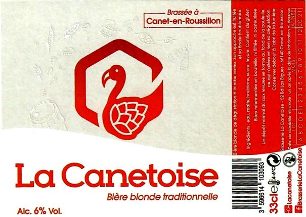 etiquette BRASSERIE LA CANETOISE 03