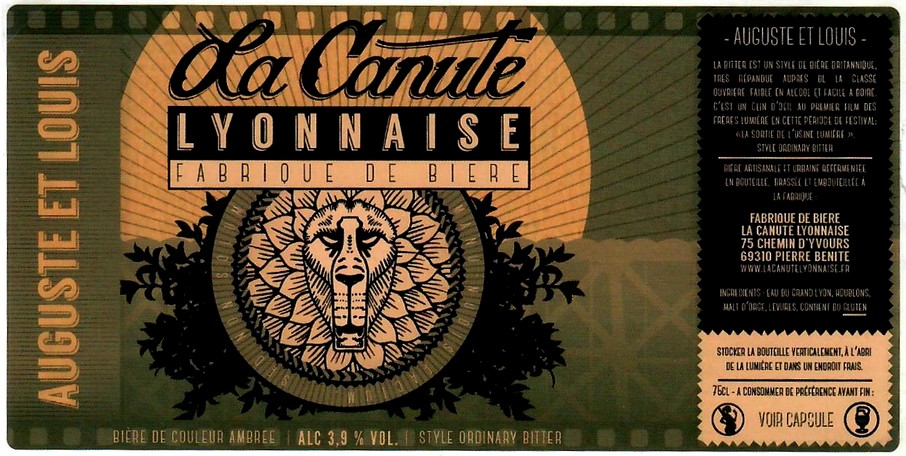 etiquette BRASSERIE LA CANUTE LYONNAISE 05