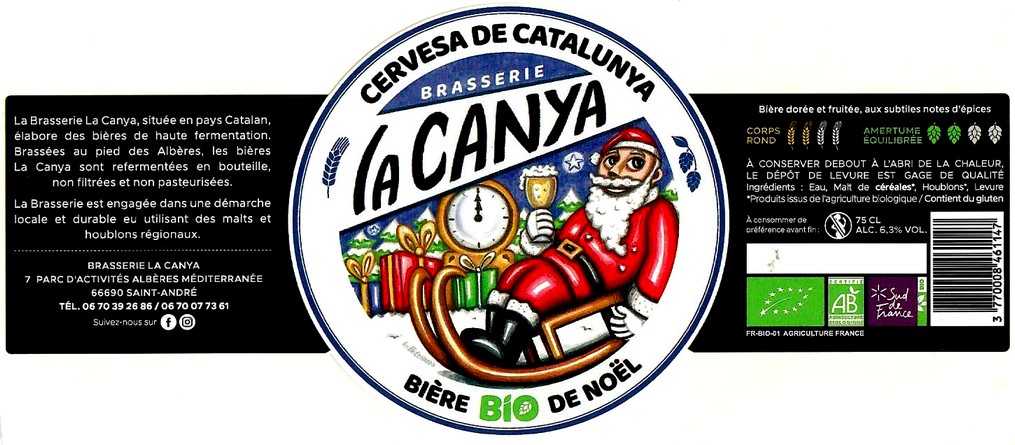 Etiquette BRASSERIE LA CANYA 14