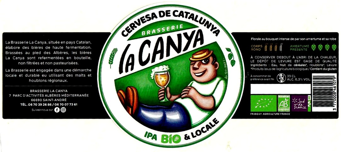 Etiquette BRASSERIE LA CANYA 17