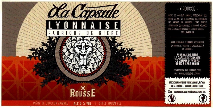 etiquette BRASSERIE LA CAPSULE LYONNAISE 03