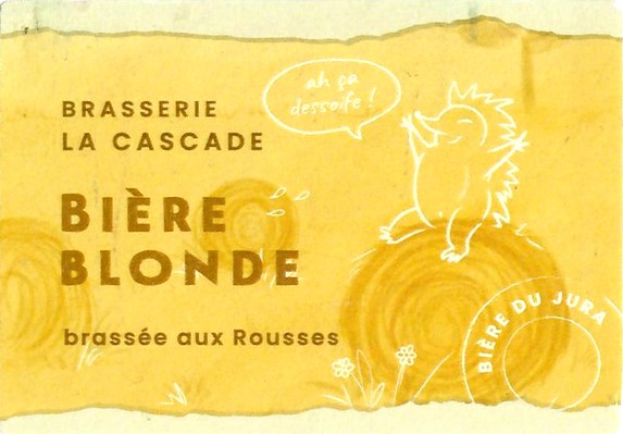 Etiquette BRASSERIE LA CASCADE 01