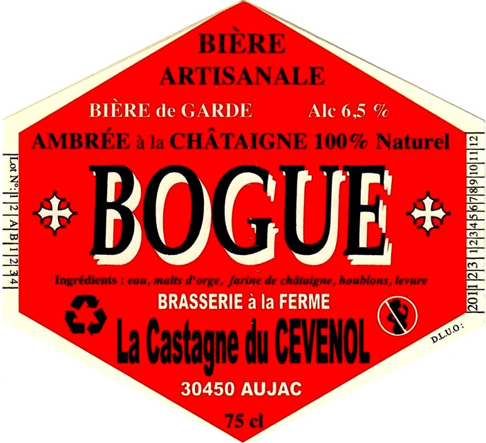 etiquette BRASSERIE LA CASTAGNE DU CEVENOL 01