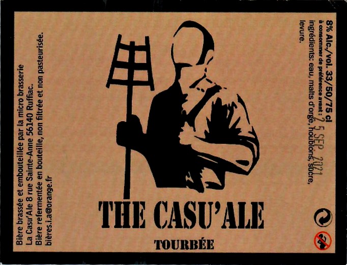 etiquette BRASSERIE LA CASU'ALE 01