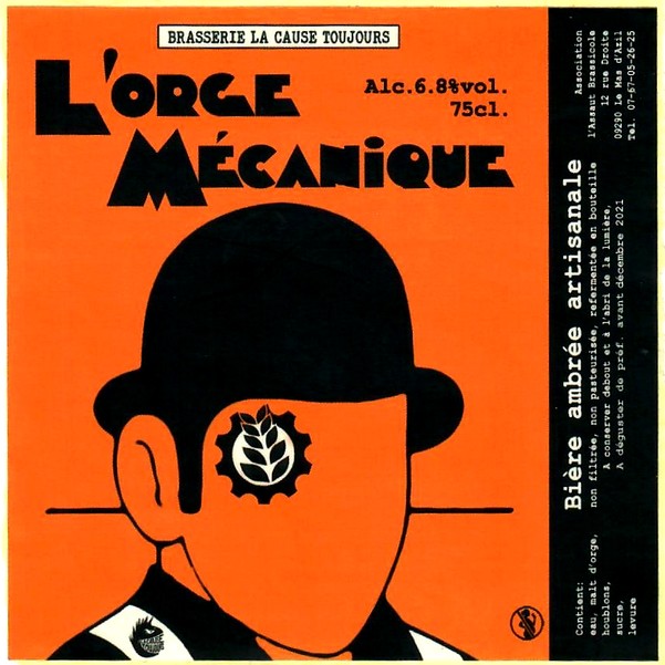 etiquette BRASSERIE LA CAUSE TOUJOURS 01