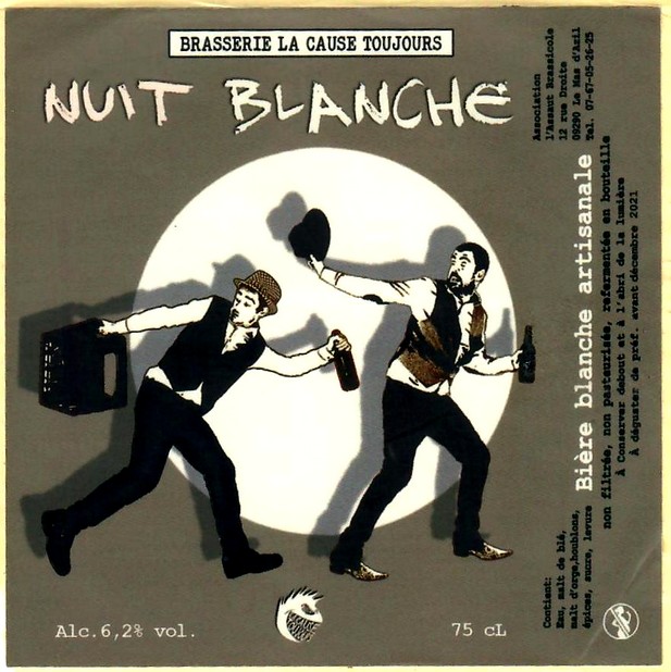 etiquette BRASSERIE LA CAUSE TOUJOURS 04