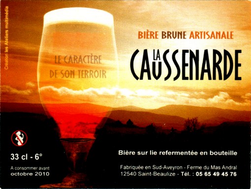 etiquette BRASSERIE LA CAUSSENARDE 08