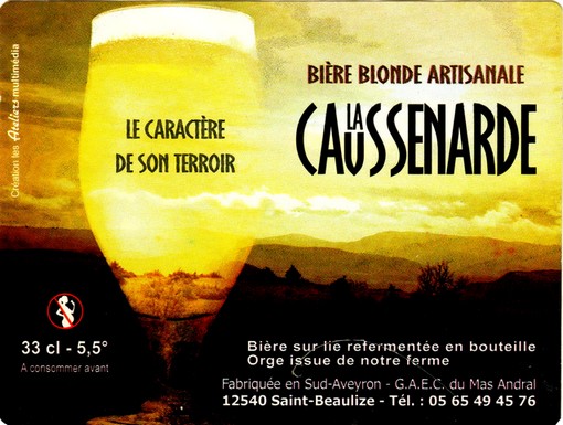 etiquette BRASSERIE LA CAUSSENARDE 10