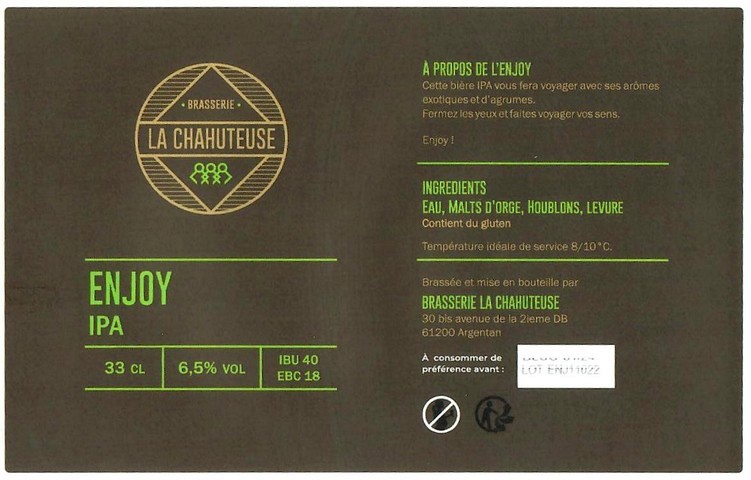 Etiquette BRASSERIE LA CHAHUTEUSE 04