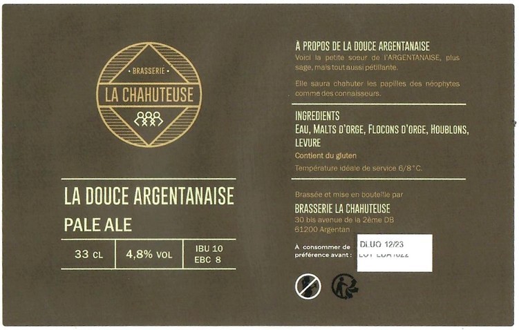 Etiquette BRASSERIE LA CHAHUTEUSE 05