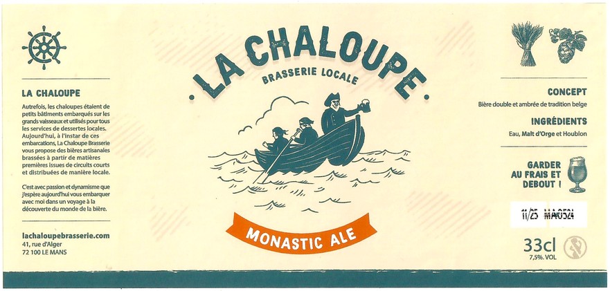 Etiquette BRASSERIE LA CHALOUPE 02