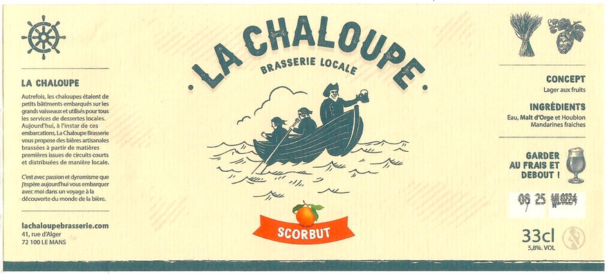 Etiquette BRASSERIE LA CHALOUPE 03