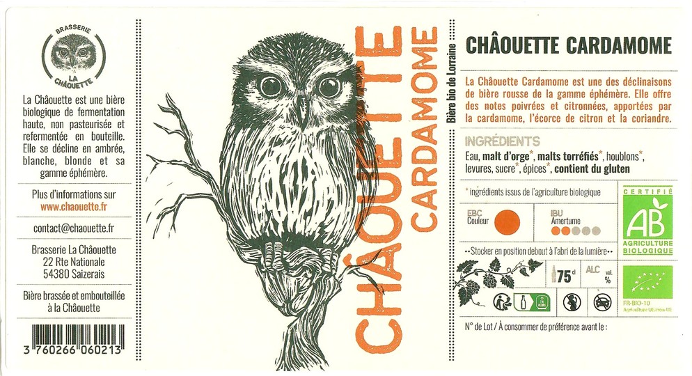 Etiquette BRASSERIE LA CHAOUETTE 42
