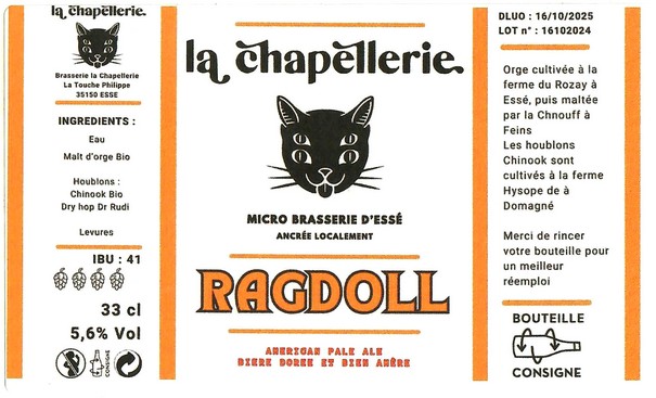 Etiquette BRASSERIE DE LA CHAPELLERIE 03