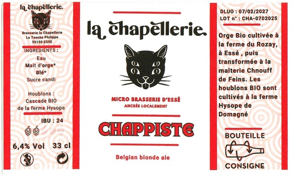 Etiquette BRASSERIE DE LA CHAPELLERIE 04