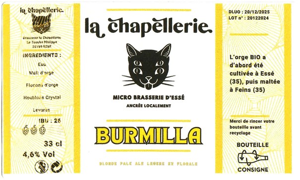 Etiquette BRASSERIE DE LA CHAPELLERIE 06