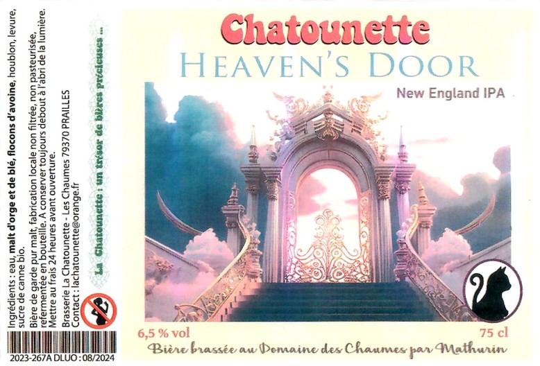 Etiquette BRASSERIE LA CHATOUNETTE 04