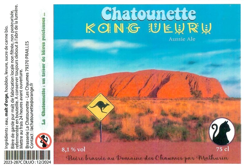 Etiquette BRASSERIE LA CHATOUNETTE 05