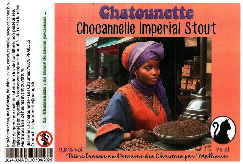 Etiquette BRASSERIE LA CHATOUNETTE 08