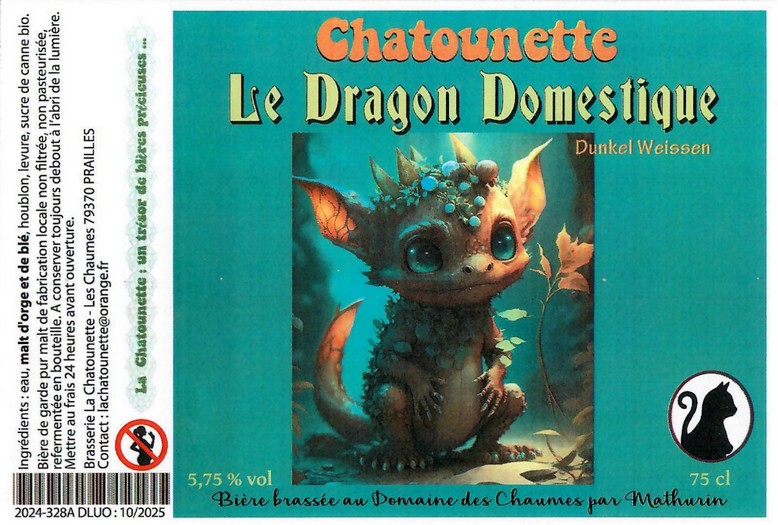 Etiquette BRASSERIE LA CHATOUNETTE 09