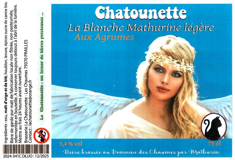 Etiquette BRASSERIE LA CHATOUNETTE 10