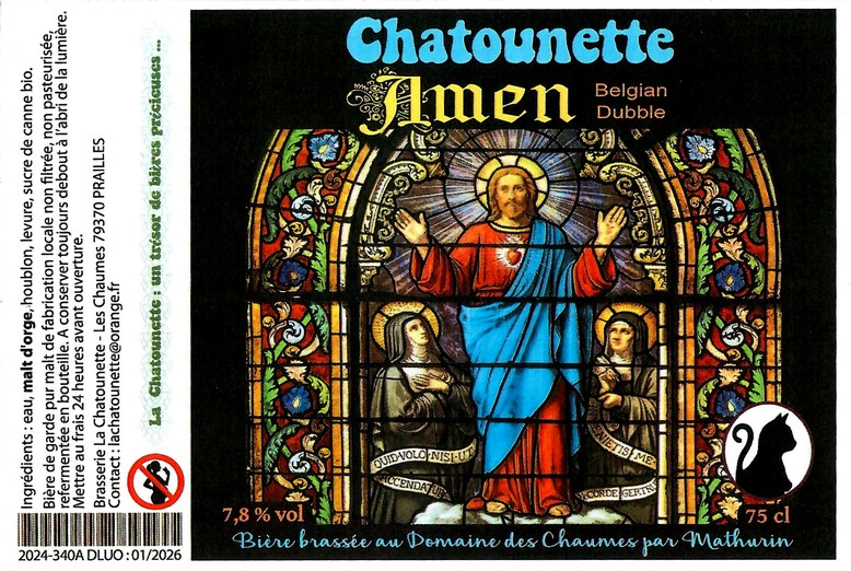 Etiquette BRASSERIE LA CHATOUNETTE 14