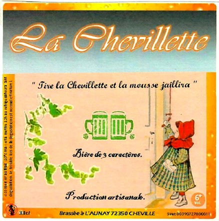 Etiquette BRASSERIE LA CHEVILLETTE 06